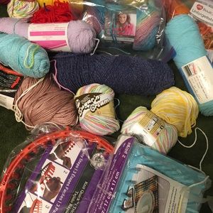 2 Yarn looms and lots of yarn